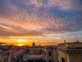 Magical sunset in Rome Royalty Free Stock Photo